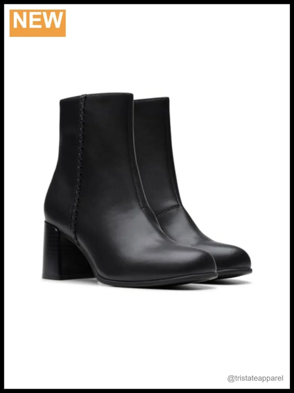 Clarks Women's Ankle Boots Leather Zip-up Comfortable